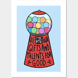 positive gumball machine :) Posters and Art